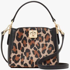 Kate Spade Phoebe Spotted Leopard Mini Top Handle Crossbody
